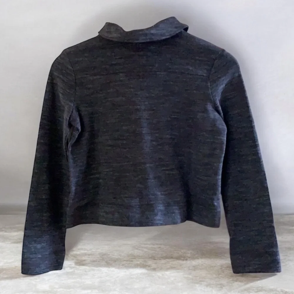 Gymboree Girls Charcoal Heather Gray Jacket L (10-12) NWT Asymmetrical Zip